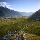 Chamoson et son vignoble, le premier du Valais